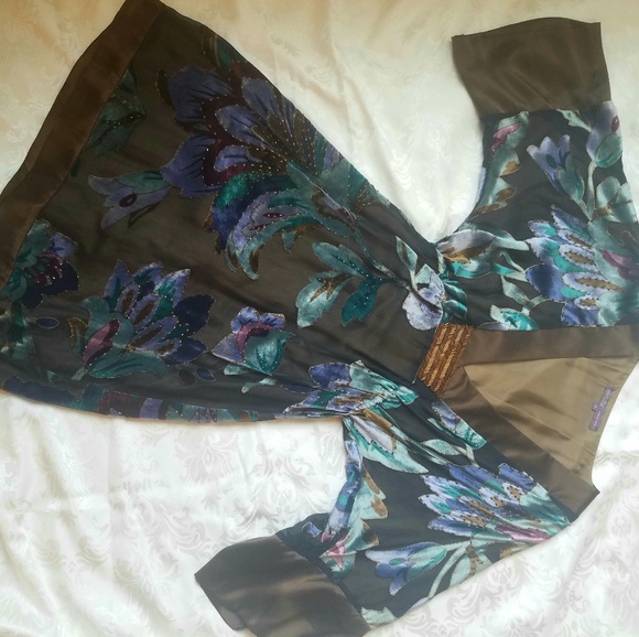 Hale Bob velvet kimono sleeve dress - Picture 8 of 8